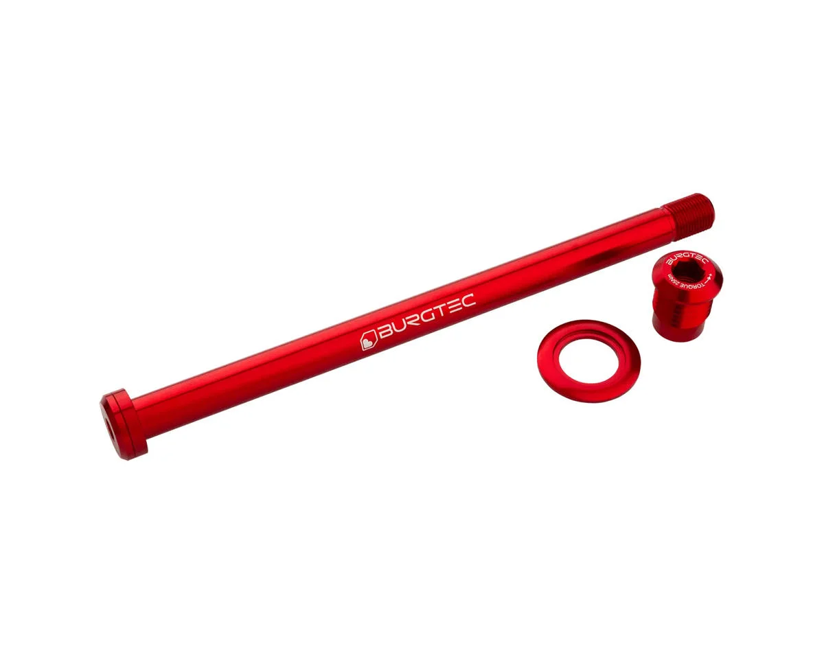 Burgtec Trek 184.5mm Rear Axle (Race Red)